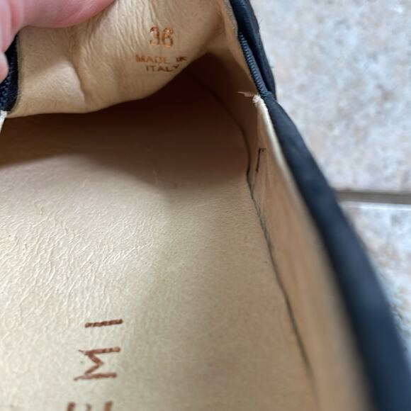 M. GEMI The Cerchio Slip on Sneaker Black Nubuck - Picture 12 of 14